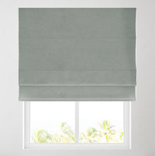 Load image into Gallery viewer, Soft Textured Ara duck egg Lined Roman Blind