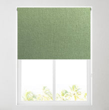 Load image into Gallery viewer, Ara Fern Green Thermal Blackout Roller Blind