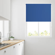 Load image into Gallery viewer, Ara Classic Blue Thermal Blackout Roller Blind