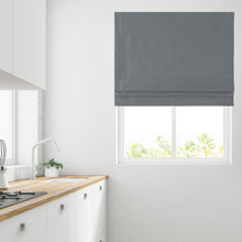 Load image into Gallery viewer, Atlanta Grey Lined Roman Blind