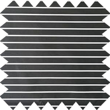 Load image into Gallery viewer, Black / White Stripe Thermal Blackout Roller Blind