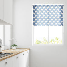 Load image into Gallery viewer, Blue Whales Moisture Resistant Daylight Roller Blind