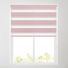 Load image into Gallery viewer, Blush Pink Day and Night Roller Blind