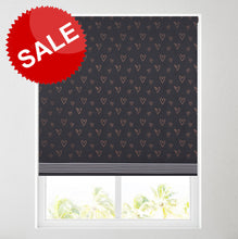 Load image into Gallery viewer, Copper Love Hearts Thermal Blackout Roller Blind