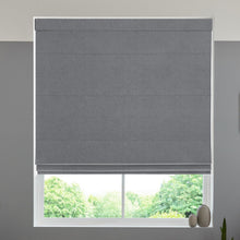 Load image into Gallery viewer, Cadence Charcoal Roman Blind