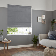 Load image into Gallery viewer, Cadence Charcoal Roman Blind