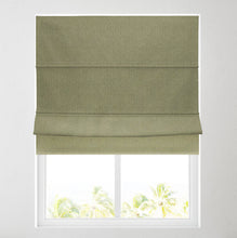 Load image into Gallery viewer, Olive Diamond Lined Roman Blind