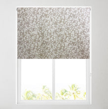 Load image into Gallery viewer, Ditsy Floral Natural Reversible Thermal Blackout Roller Blind
