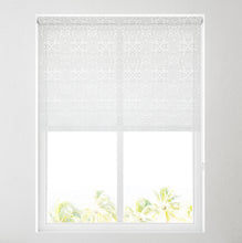 Load image into Gallery viewer, Floral Tile White Daylight Roller Blind