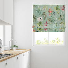 Load image into Gallery viewer, Floral Bird Lined Roman Blind