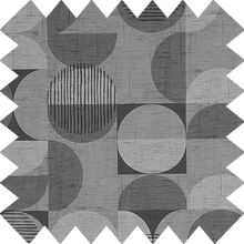 Load image into Gallery viewer, Geo Shapes Thermal Blackout Roller Blind