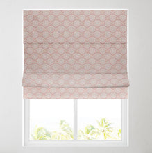 Load image into Gallery viewer, Daisy Coral Blackout Lined Roman Blind