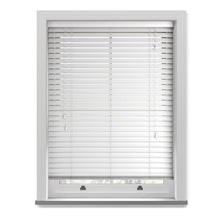 Load image into Gallery viewer, Glow White Faux Wood Venetian Blind