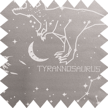 Load image into Gallery viewer, Grey Dinosaurs Thermal Blackout Roller Blind