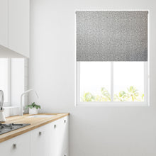Load image into Gallery viewer, Grey Dot Thermal Blackout Roller Blind