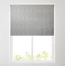 Load image into Gallery viewer, Grey Dot Thermal Blackout Roller Blind
