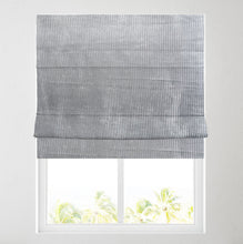 Load image into Gallery viewer, Grey Ribbed Roman Blind