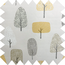 Load image into Gallery viewer, Grey & Ochre Trees Thermal Blackout Roller Blind