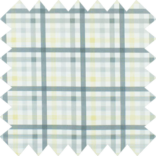 Load image into Gallery viewer, Grey & Ochre Check Thermal Blackout Roller Blind