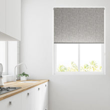 Load image into Gallery viewer, Hayden Grey Thermal Blackout Roller Blind