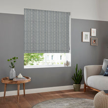 Load image into Gallery viewer, Juniper Navy Roman Blind