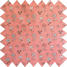 Load image into Gallery viewer, Jolie Floral Orange Thermal Blackout Roller Blind