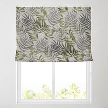 Load image into Gallery viewer, Forest Leaf Green Fully Lined Roman Blind