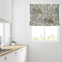 Load image into Gallery viewer, Forest Leaf Green Fully Lined Roman Blind