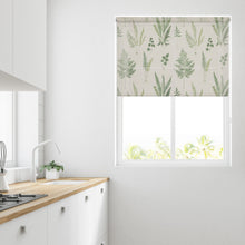 Load image into Gallery viewer, Leaf spray green Daylight Roller Blind