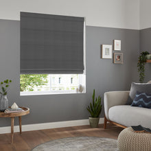 Load image into Gallery viewer, Levi Charcoal Roman Blind