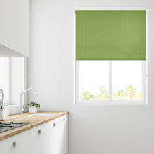 Load image into Gallery viewer, Lime Green Madison Thermal Blackout Roller Blind