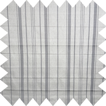 Load image into Gallery viewer, Linen Stripe Grey Roman Blind