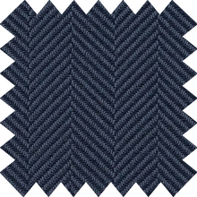 Load image into Gallery viewer, Navy Madison Herringbone Thermal Blackout Roller Blind