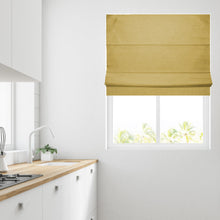 Load image into Gallery viewer, Mustard Weave Fully Lined Roman Blind