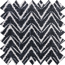 Load image into Gallery viewer, Zig Zag Charcoal Daylight Roller Blind