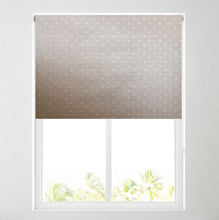 Load image into Gallery viewer, Natural Linen Dot Thermal Blackout Roller Blind