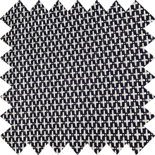 Load image into Gallery viewer, Navy Embroidered Thermal Blackout Roller Blind