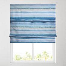 Load image into Gallery viewer, Ocean Tiedye Lined Roman Blind