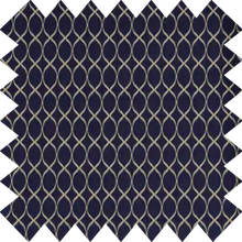 Load image into Gallery viewer, Olga Chenille Navy Lined Roman Blind
