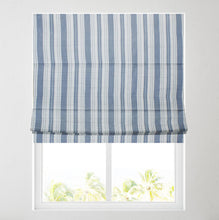Load image into Gallery viewer, Orkney Blue Fully Lined Roman Blind