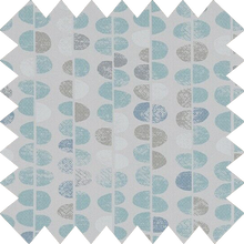 Load image into Gallery viewer, Oval Blue Abstract Thermal Blackout Roller Blind