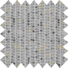 Load image into Gallery viewer, Oval Abstract Grey & Ochre Thermal Blackout Roller Blind