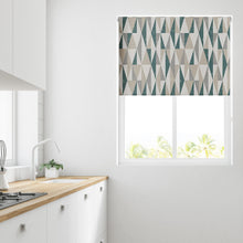 Load image into Gallery viewer, Peacock Abstract Triangle Thermal Blackout Roller Blind