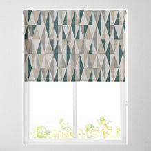 Load image into Gallery viewer, Peacock Abstract Triangle Thermal Blackout Roller Blind