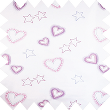 Load image into Gallery viewer, Pink Hearts & Stars Thermal Blackout Roller Blind