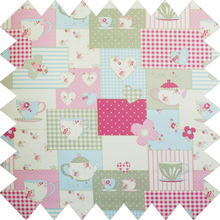 Load image into Gallery viewer, Pink Patchwork Thermal Blackout Roller Blind