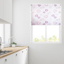 Load image into Gallery viewer, Pink Hearts & Stars Thermal Blackout Roller Blind