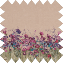 Load image into Gallery viewer, Purple Border Flower Thermal Blackout Roller Blind