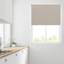 Load image into Gallery viewer, Quebec Natural Thermal Blackout Roller Blind