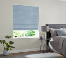 Load image into Gallery viewer, Cassia Powder Blue Roman Blind